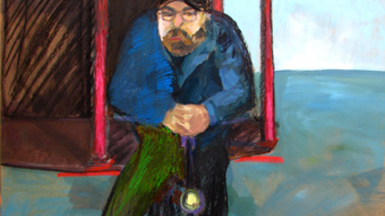 RP im Gepäck - 2008 • Acryl auf Hartfaserplatte • ca. 120x100cm